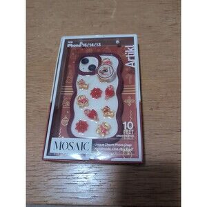 ARTIKL MOSAIC iPhone Case Fits iPhone 15/14/13 Resin Charms CHRISTMAS DACHSHUND